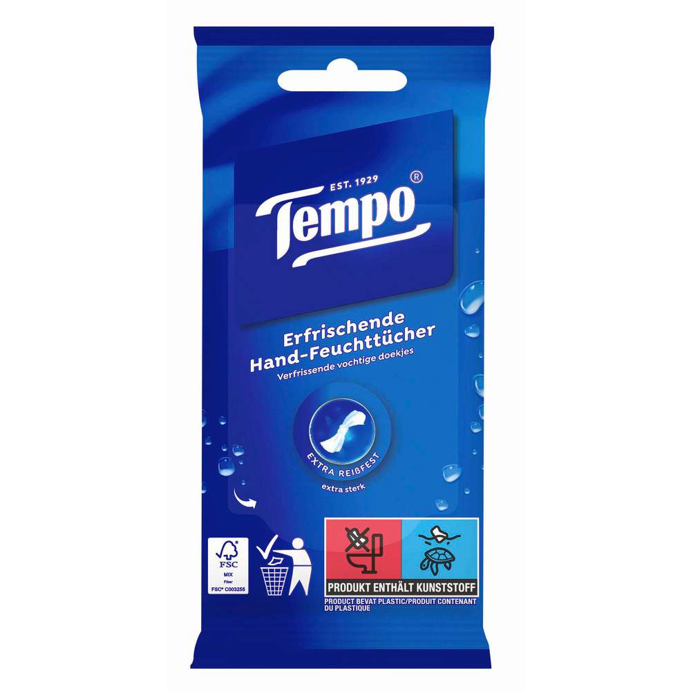 Produktabbildung Tempo Feuchttücher Fresh to go, Classic