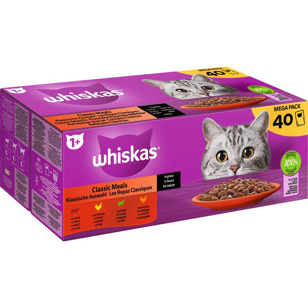Produktabbildung Whiskas Katzen-Nassfutter, Classic Meals