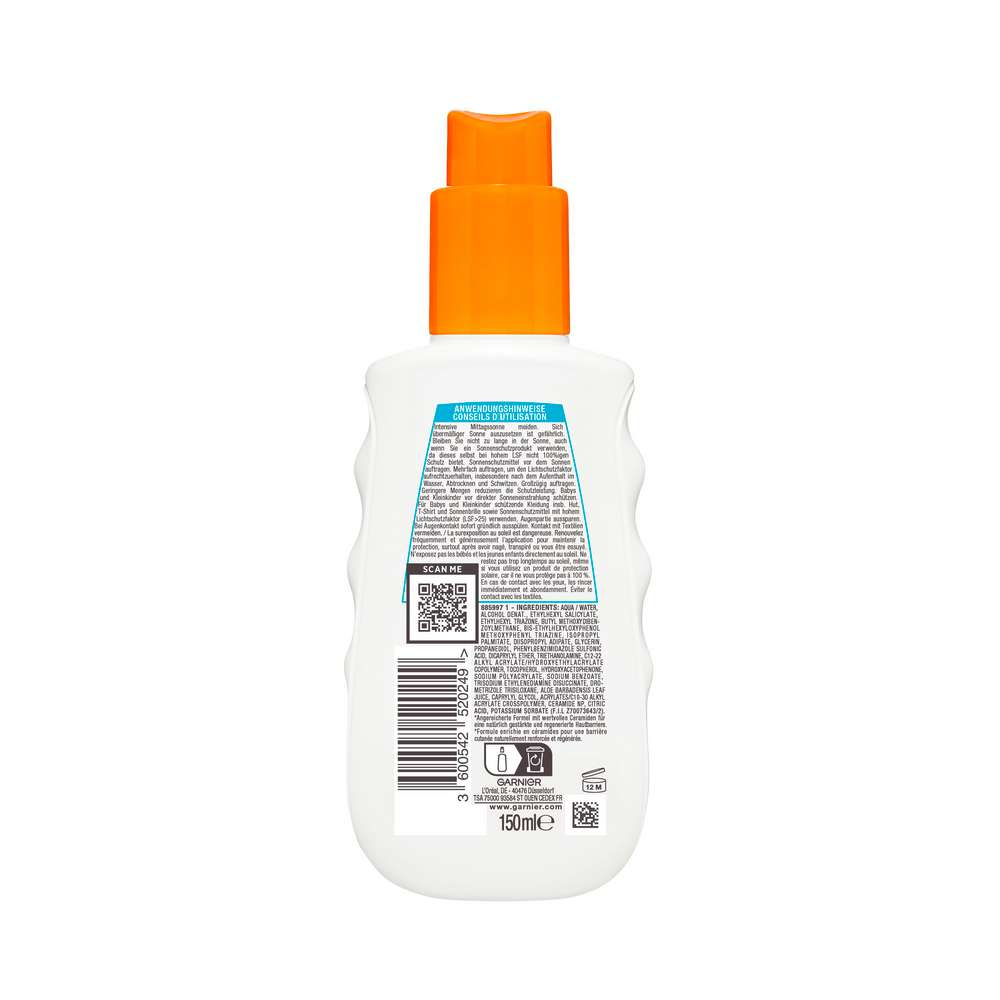 Produktabbildung Garnier Ambre Solaire Sonnenspray Kids Sensitiv
