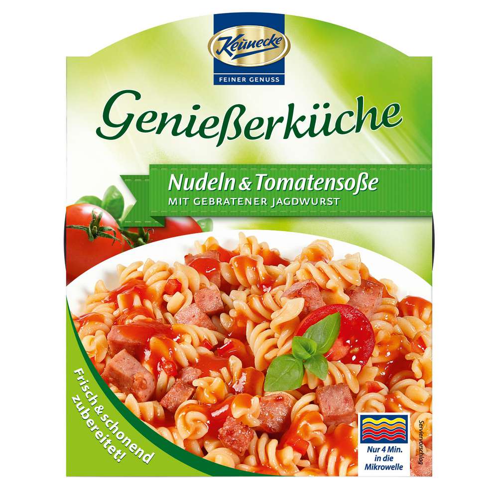 Produktabbildung Keunecke Nudeln & Tomatensoße Genießerküche mit Jagdwurst