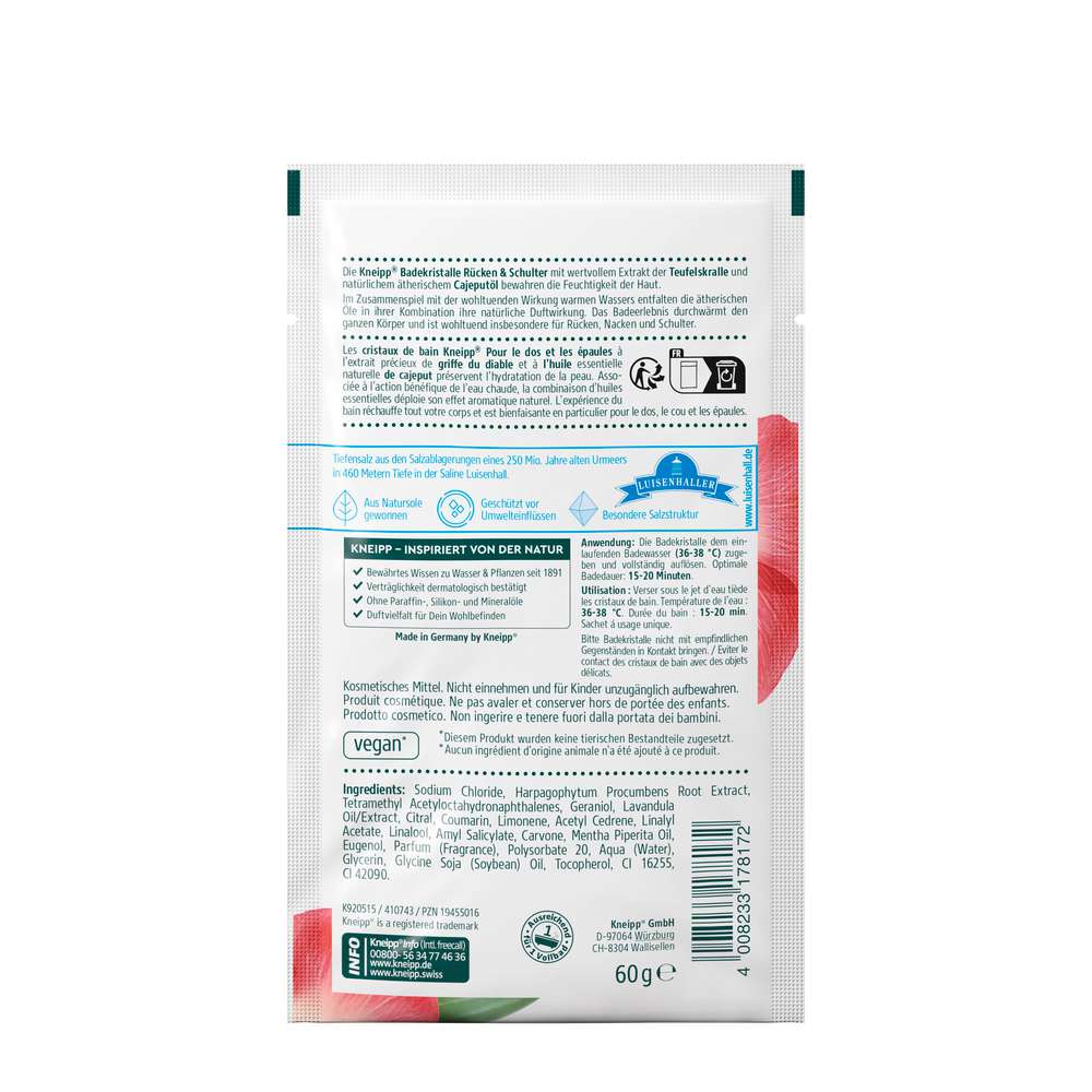 Produktabbildung Kneipp Badekristalle Rücken & Schulter