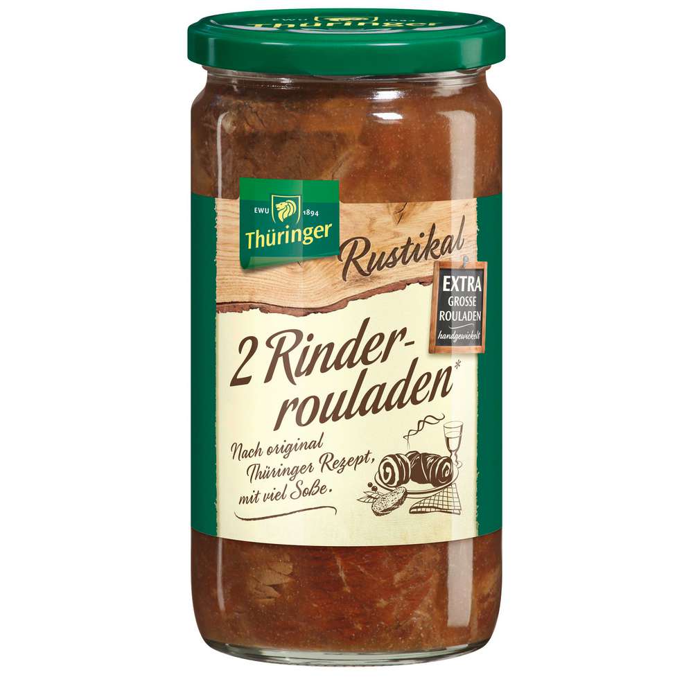 Produktabbildung Keunecke Rinderrouladen nach original Thüringer Rezept mit viel Soße