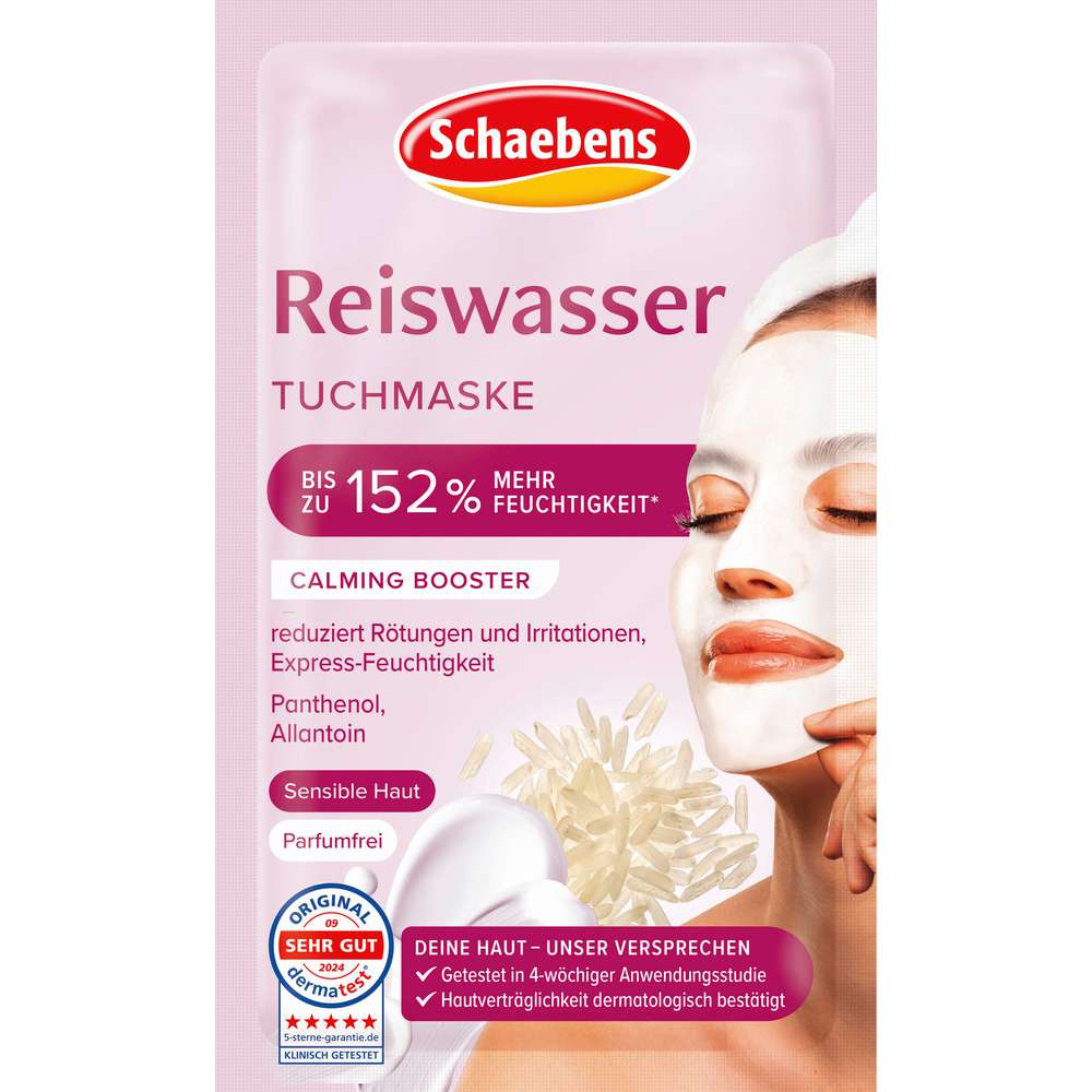 Produktabbildung Schaebens Tuchmaske Reiswasser