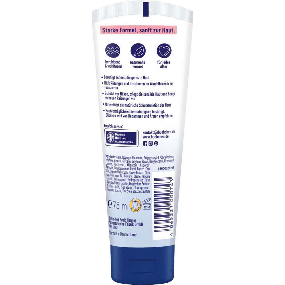 Produktabbildung Bübchen Baby Spezial Wundschutz Creme, sensitiv