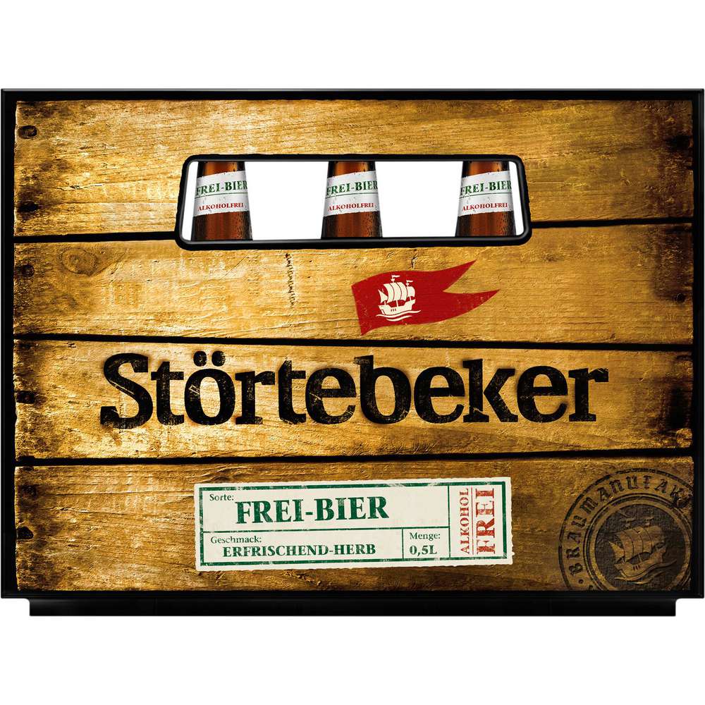 Produktabbildung Störtebeker Bio Pilsener Bier Frei-Bier, alkoholfrei (20x 0,500 Liter)
