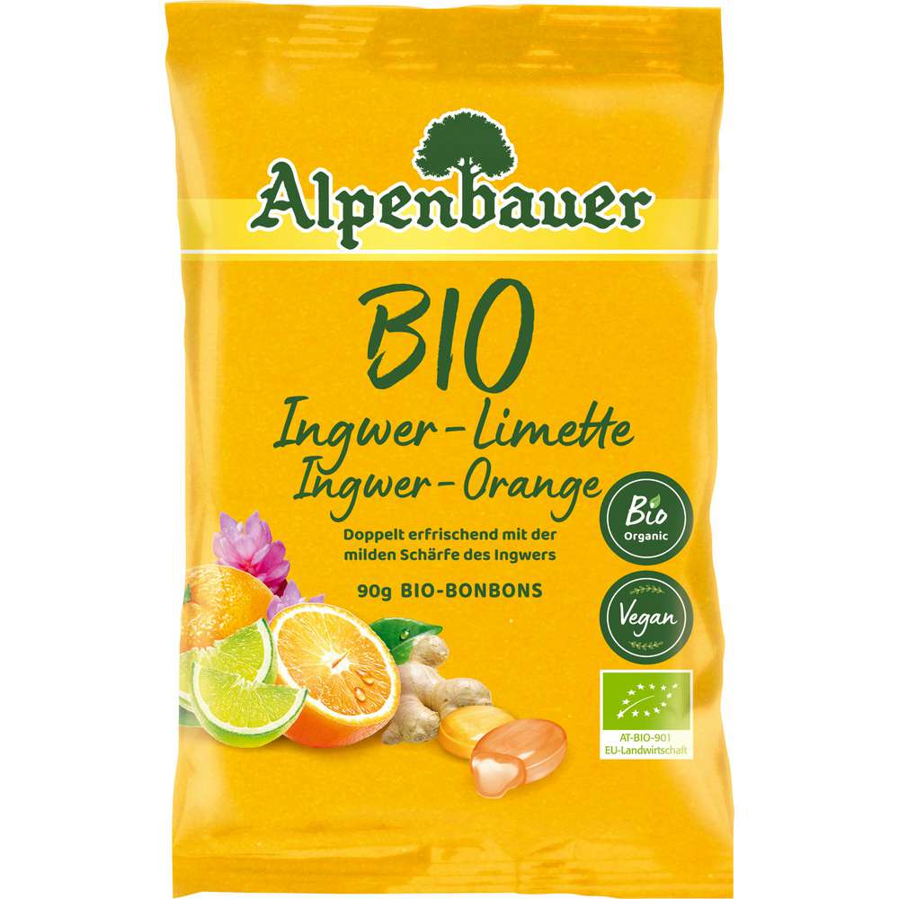 Produktabbildung Alpenbauer Bonbons Ingwer Limette Orange bio