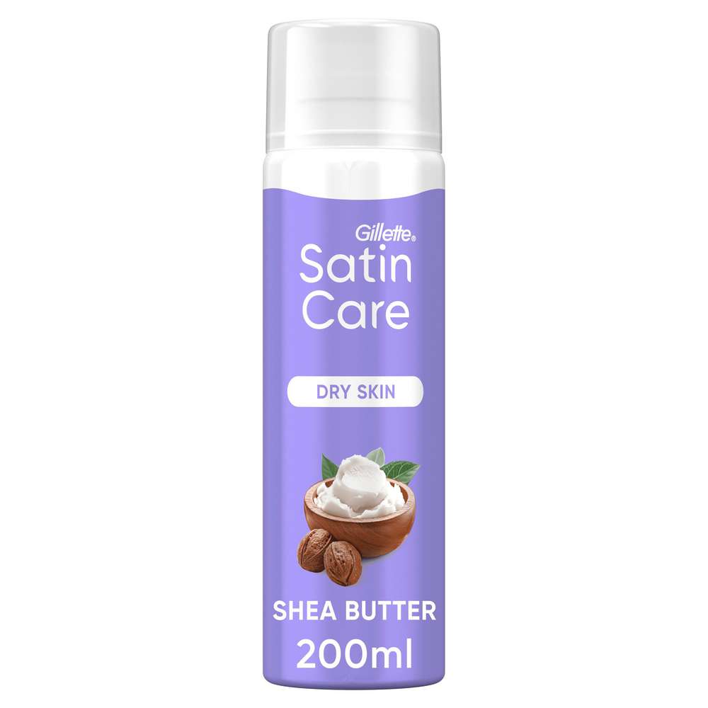 Produktabbildung Gillette Rasiergel Satin Care, Sheabutter