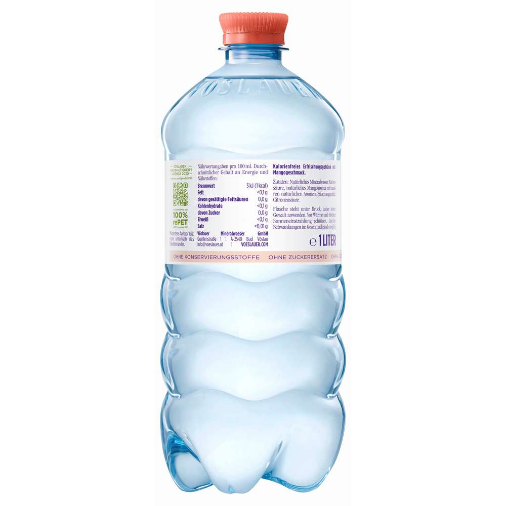 Produktabbildung Vöslauer Wasser mit Geschmack, Mango