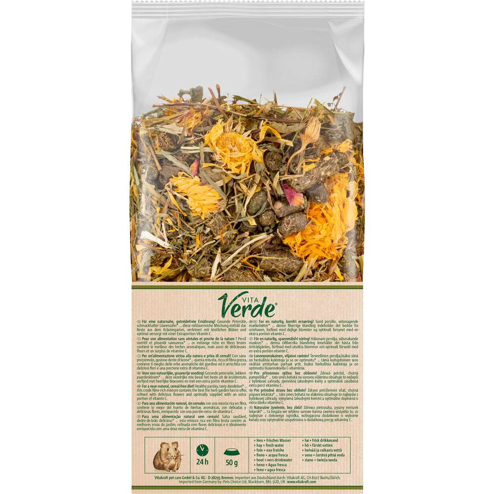 Produktabbildung Vitakraft Meerschweinchenfutter Vita Verde, Nature Dinner Kräutergarten