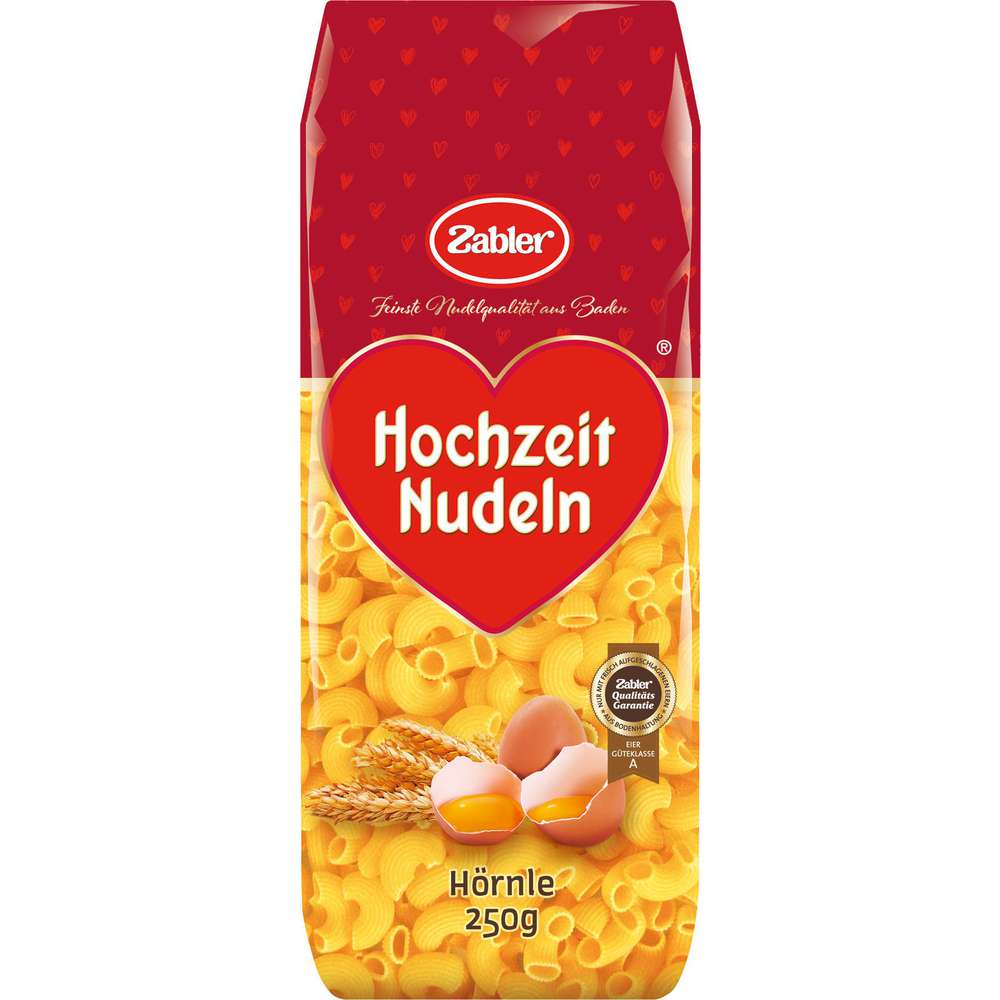 Produktabbildung Zabler Hochzeit Nudeln Hörnle