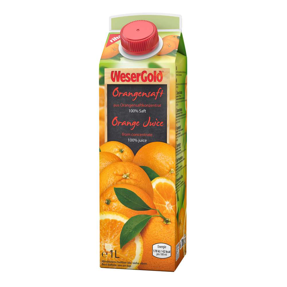 Produktabbildung Wesergold Orangensaft