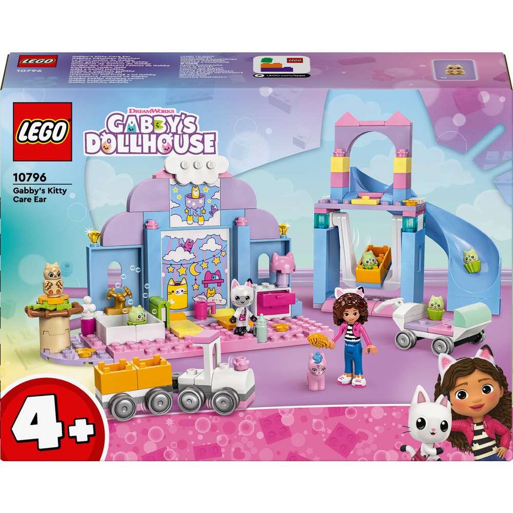 Produktabbildung Lego LEGO Gabbys Puppenhaus Gabbys Kätzchen Öhrchen, Set mit Tieren 10796