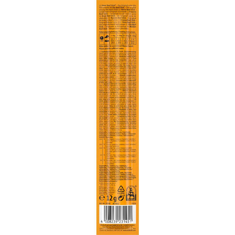 Produktabbildung Vitakraft Hunde-Snack Beef Stick, Herz
