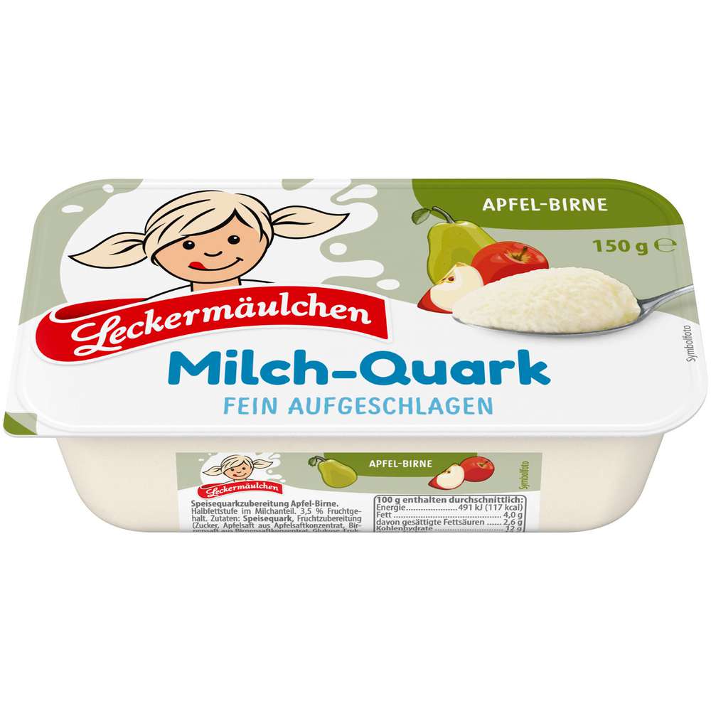 Produktabbildung Leckermäulchen Milch-Quark, Apfel-Birne