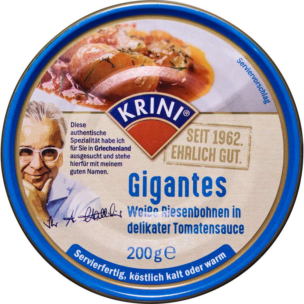 Produktabbildung Krini Weiße Riesenbohnen in Tomatensauce