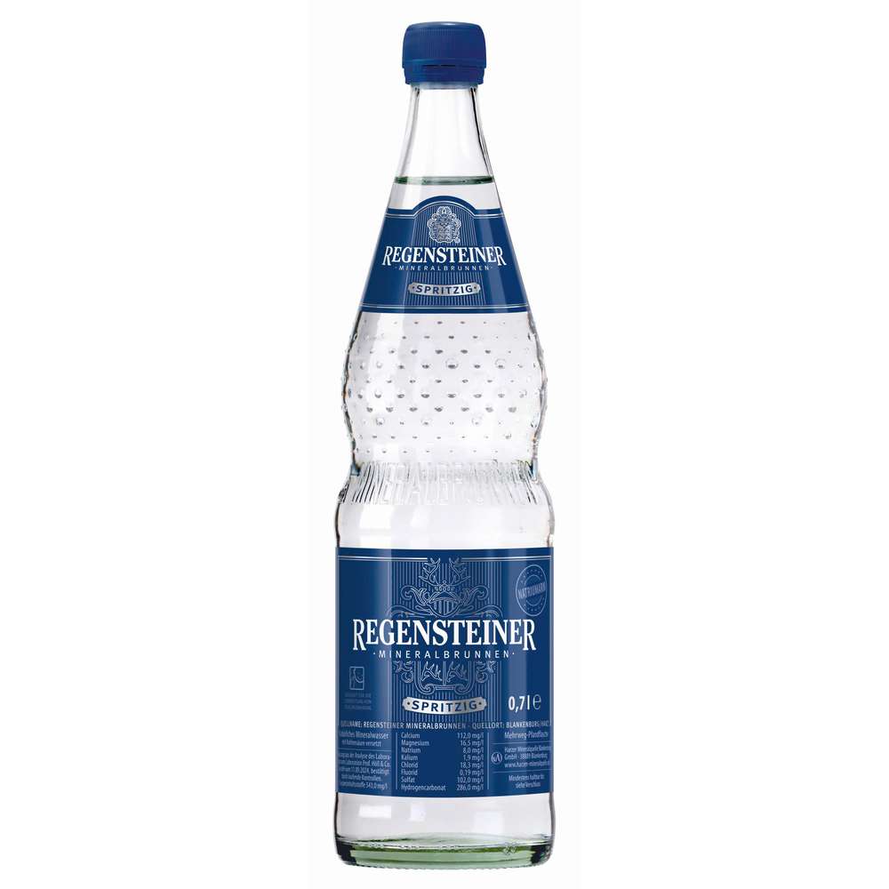 Produktabbildung Regensteiner Mineralwasser mit viel Kohlensäure