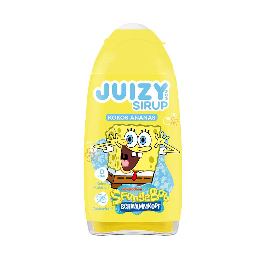 Produktabbildung Juizy Wow Sirup Spongebob, Kokos-Ananas