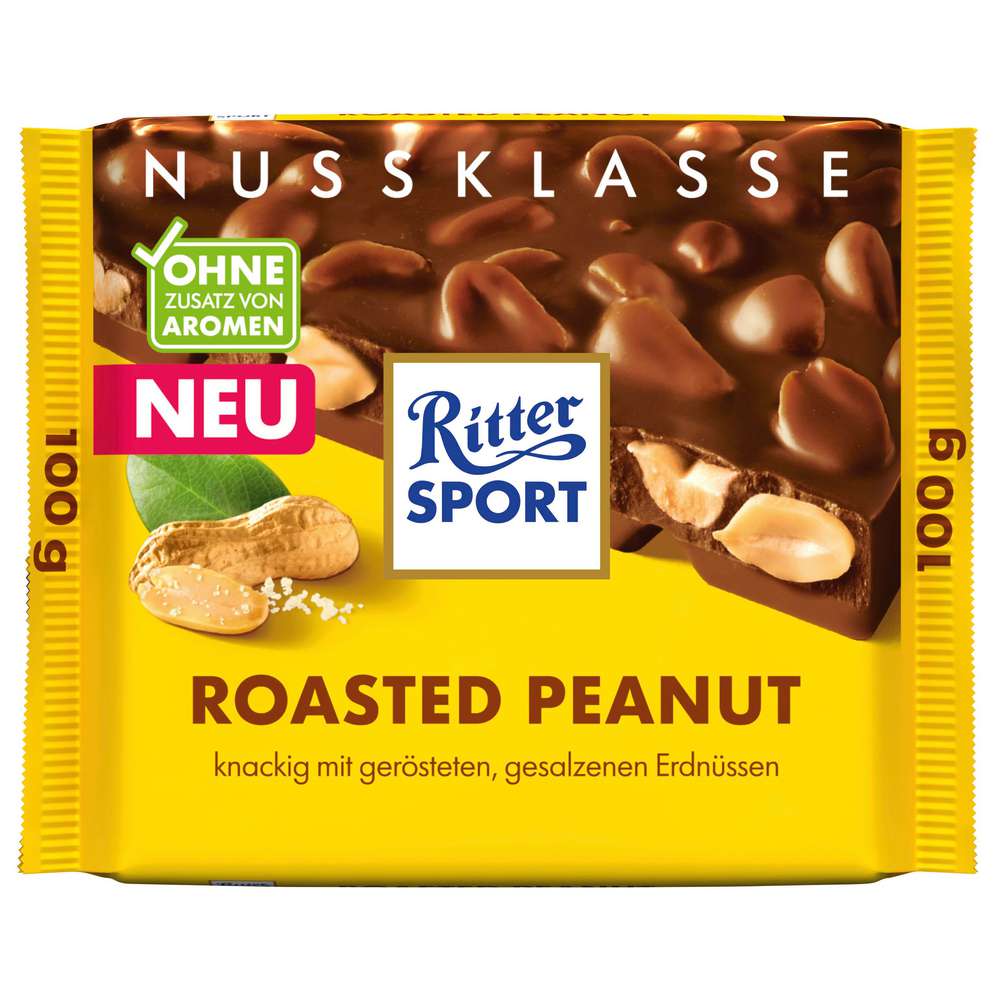 Produktabbildung Ritter Sport Tafelschokolade Nussklasse, Roasted Peanut