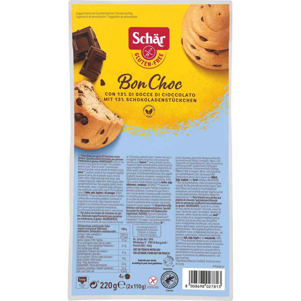 Produktabbildung Schär Schokobrötchen Bon Choc