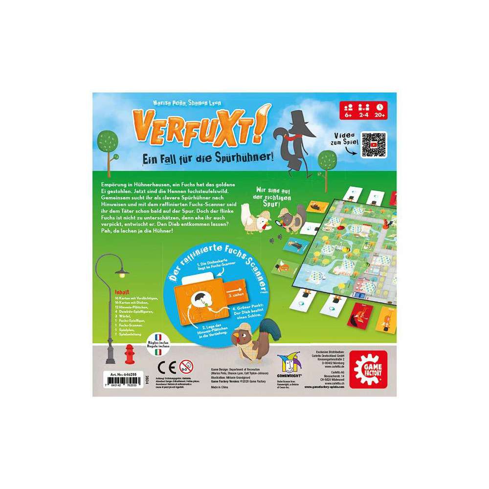 Produktabbildung Carletto Kinderspiel Verfuxt! Ein Fall für die Spürhühner!