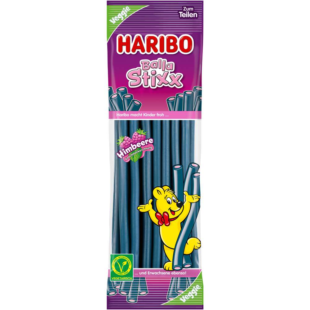 Produktabbildung Haribo Fruchtgummi Balla Stixx Himbeer/Brombeer