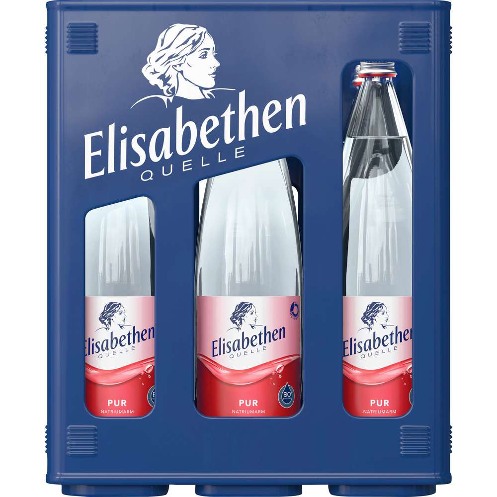 Produktabbildung Elisabethen Quelle Mineralwasser, pur (6x 1,000 Liter)