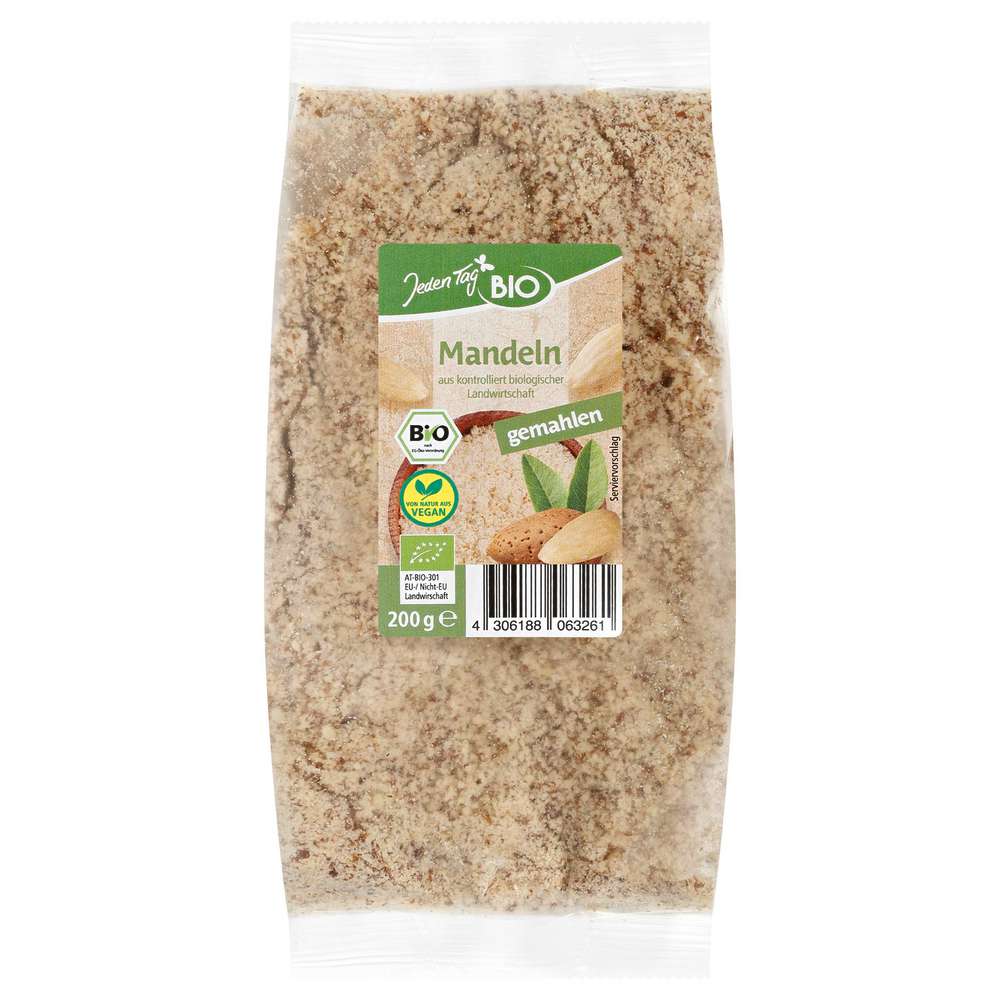 Produktabbildung Jeden Tag Bio Mandeln, gemahlen