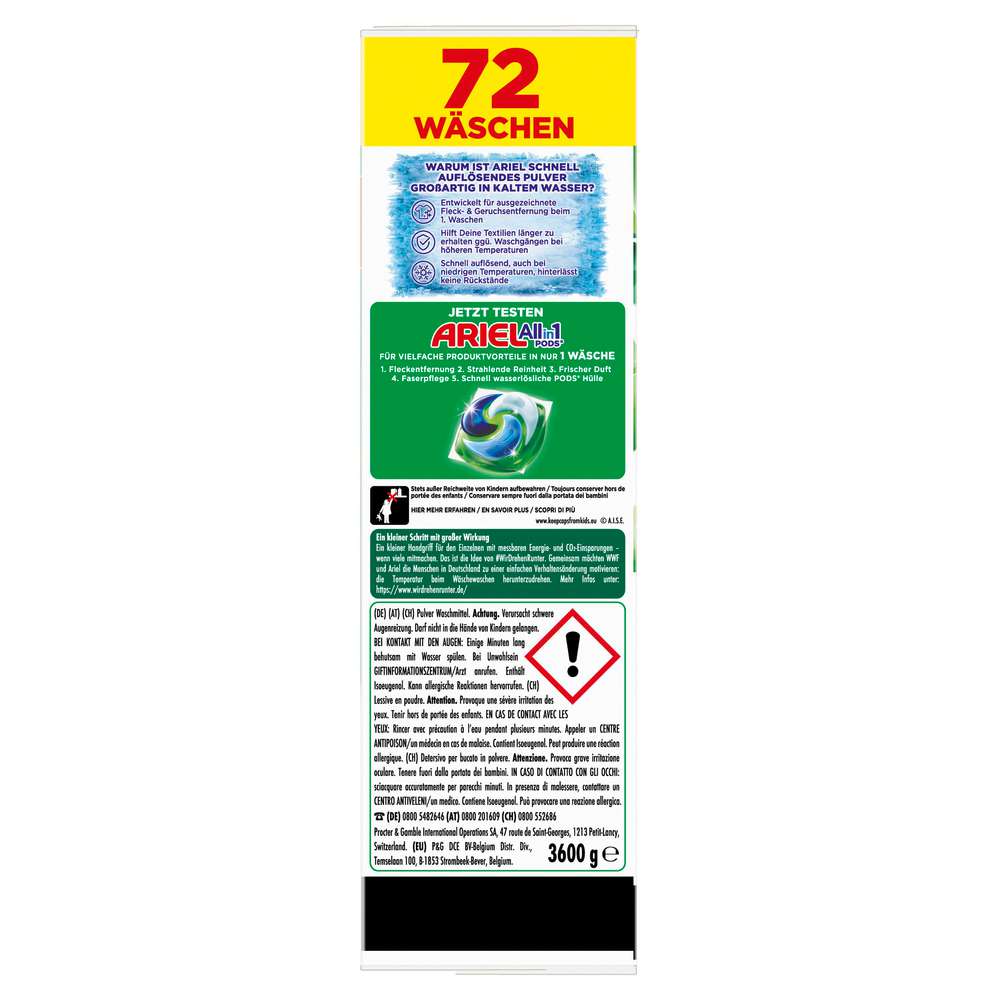 Produktabbildung Ariel Universal-Waschmittel Pulver