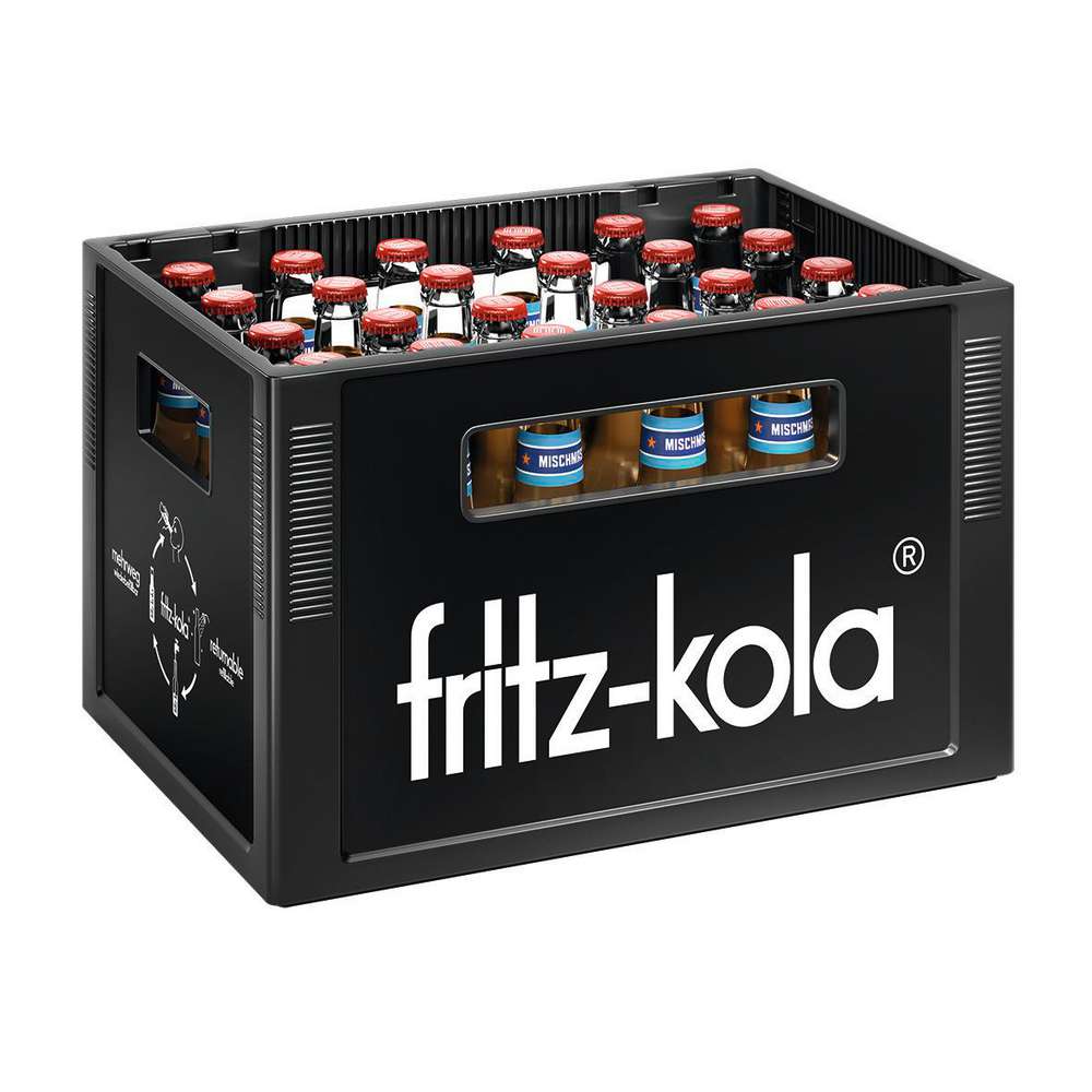 Produktabbildung Fritz-Kola Cola Mischmasch, mit Orange (24x 0,330 Liter)
