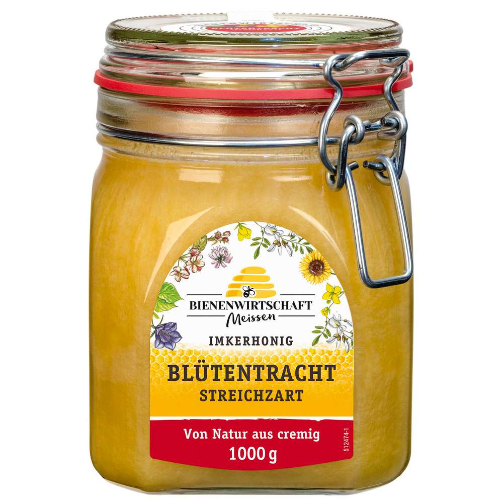 Produktabbildung Bienenwirtschaft Meissen Blütenhonig, cremig
