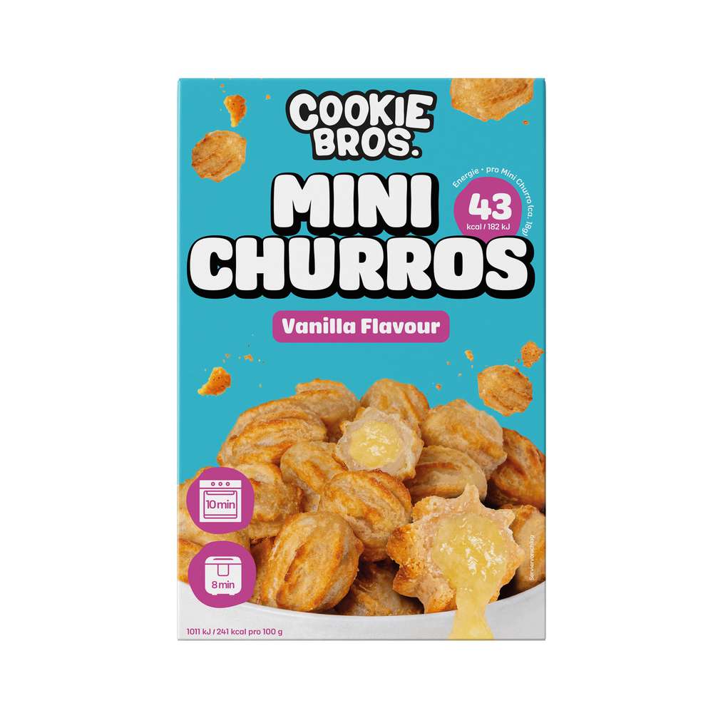 Produktabbildung Cookie Bros. Mini Churros Vanille, tiefgekühlt