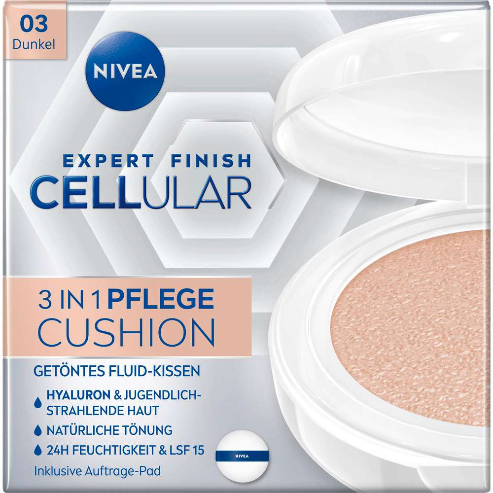 Produktabbildung Nivea Hyaluron Cellular Filler 3 in 1 Pflege Cushion, Dunkel 03