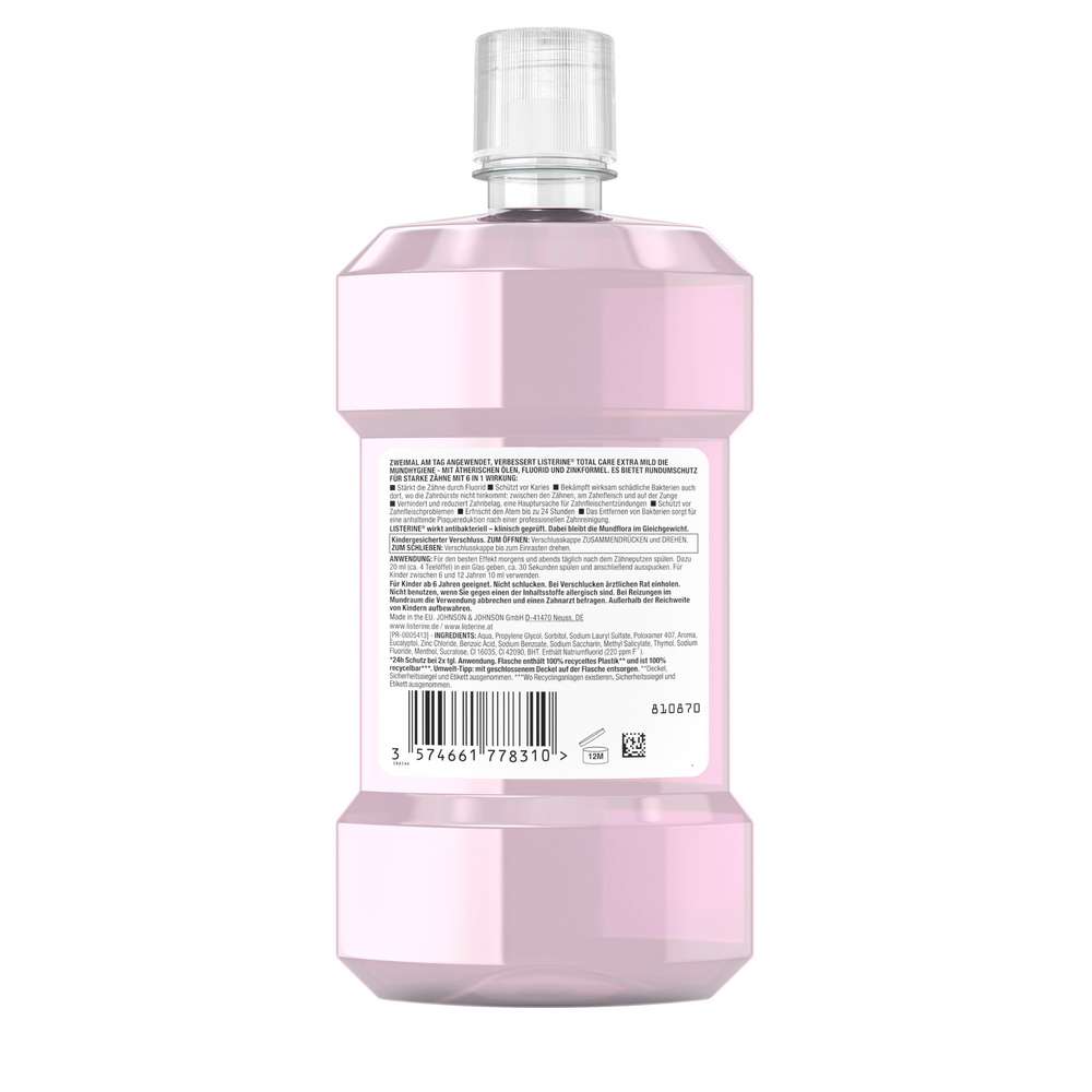 Produktabbildung Listerine Mundspülung Total Care, Extra mild