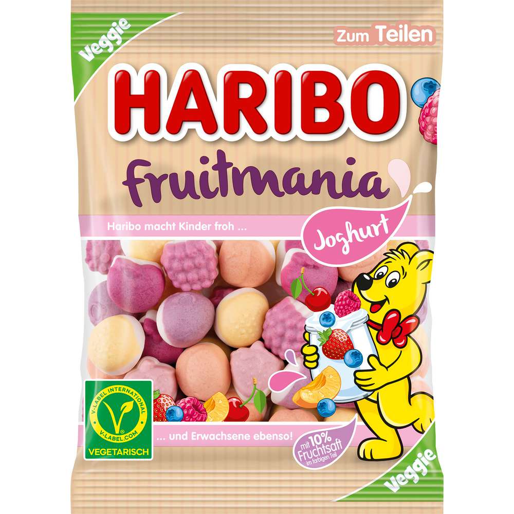 Produktabbildung Haribo Fruchtgummi Fruitmania Joghurt