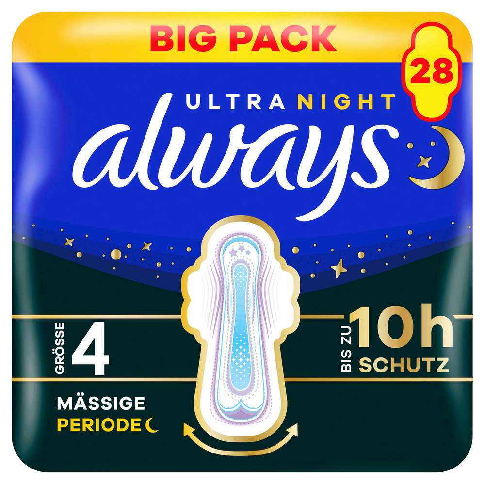 Produktabbildung Always Ultra Night Binden 4