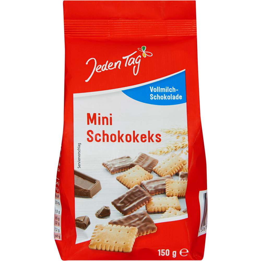 Produktabbildung Jeden Tag Mini Schokokeks, Vollmilch