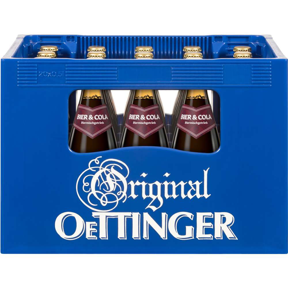 Produktabbildung Oettinger Biermischgetränk Mixed Bier & Cola, 2,5 % (20x 0,500 Liter)