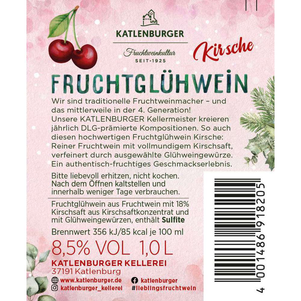 Produktabbildung Katlenburger Fruchtglühwein Kirsche