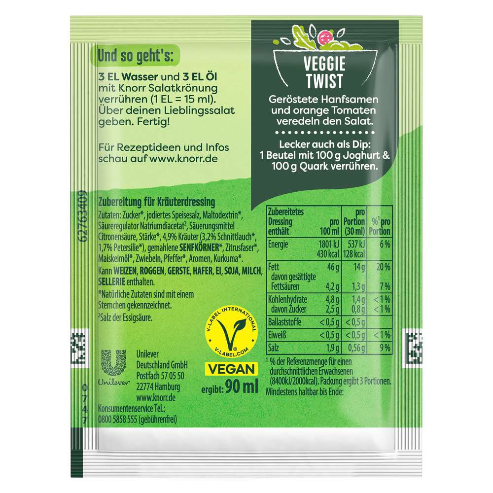 Produktabbildung Knorr Salat Krönung, Küchenkräuter