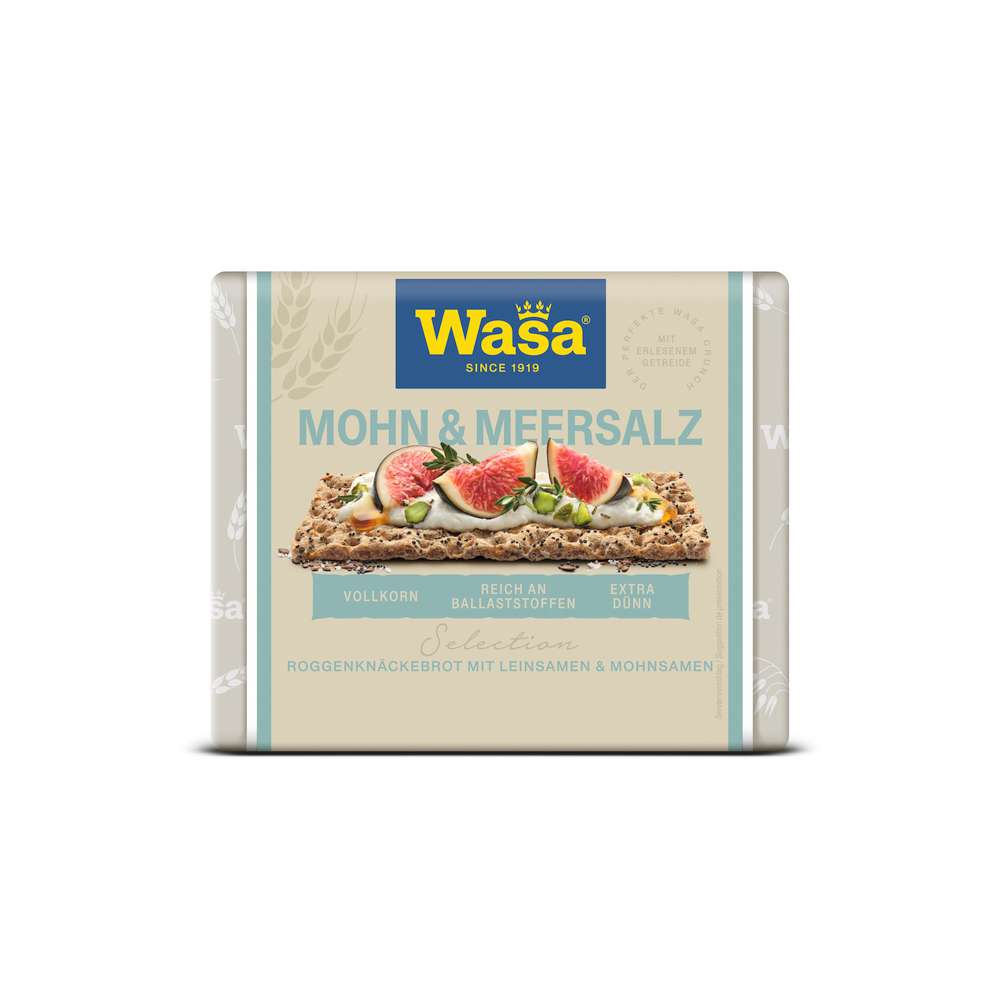 Produktabbildung Wasa Knäckebrot, Mohn & Meersalz