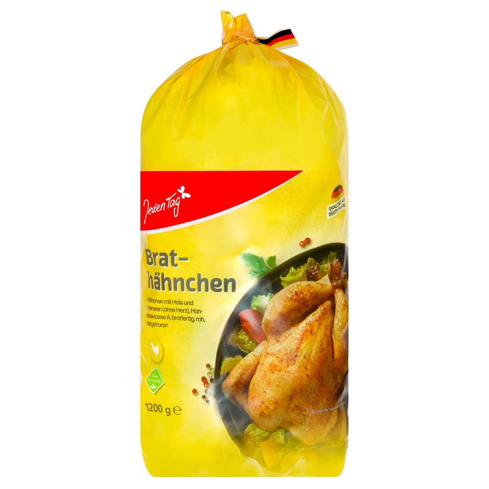 Produktabbildung Jeden Tag Brathähnchen mit Hals & Innereien, tiefgekühlt