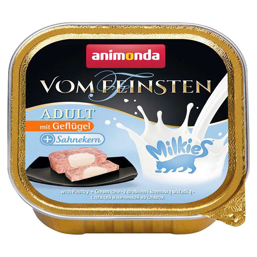 Produktabbildung animonda Katzen-Nassfutter vom Feinsten Milkies, Geflügel/Sahnekern