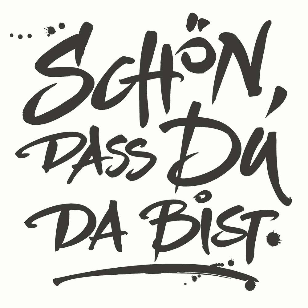 Produktabbildung Duni Tissue-Servietten Schön, dass du da bist, 33 x 33 cm, 3-lagig