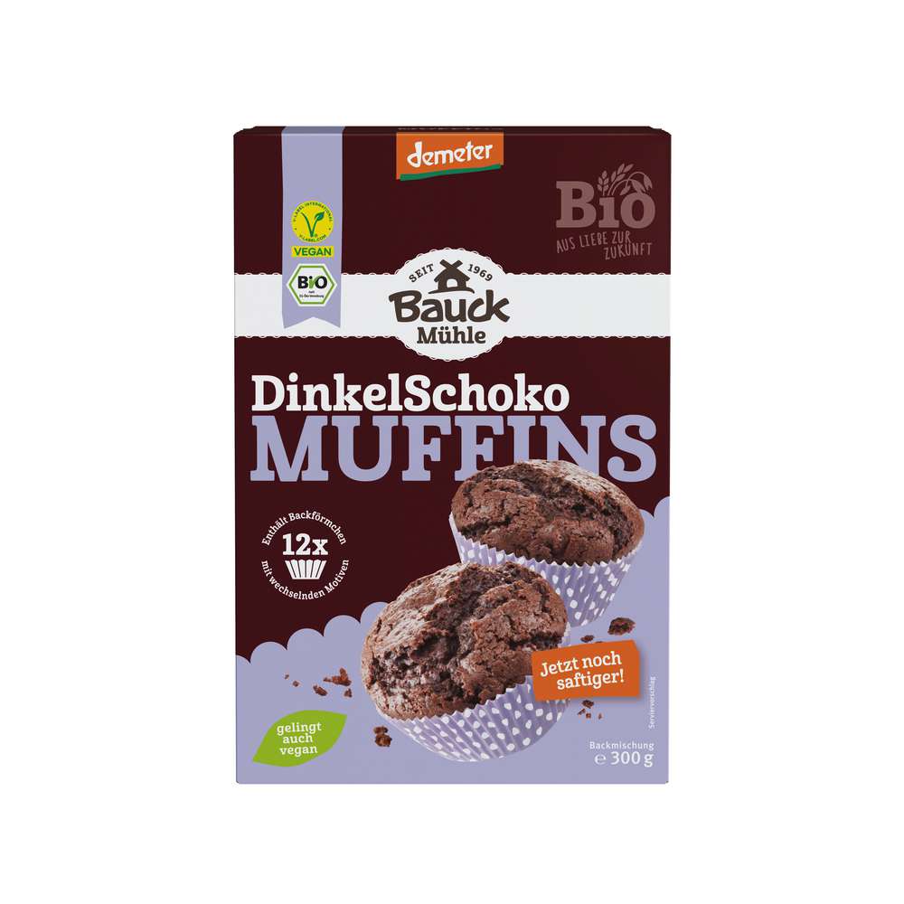 Produktabbildung Bauckhof Demeter Bio Dinkel-Schoko-Muffins