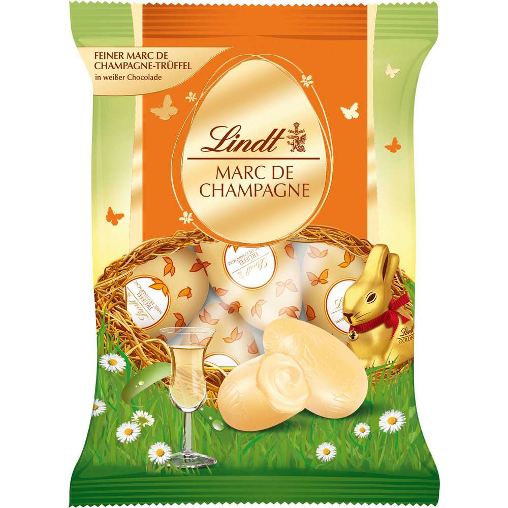 Produktabbildung Lindt Schoko-Ostereier, Marc de Champagne