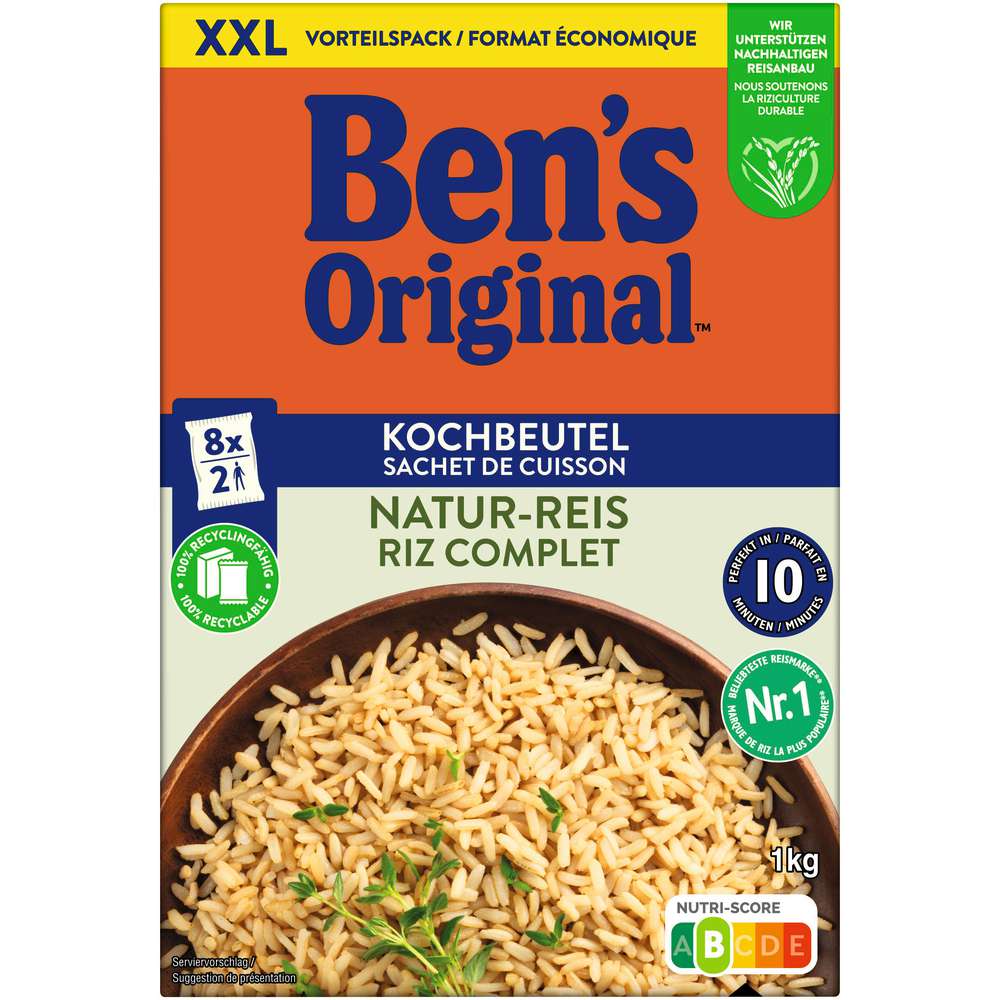 Produktabbildung BEN'S ORIGINAL Natur Reis im Kochbeutel