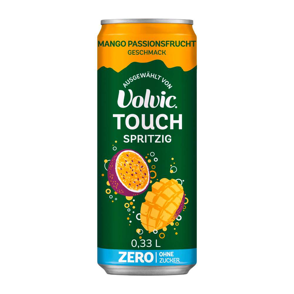 Produktabbildung Volvic Mineralwasser Touch Spritzig, Mango Passionsfrucht, ohne Zucker