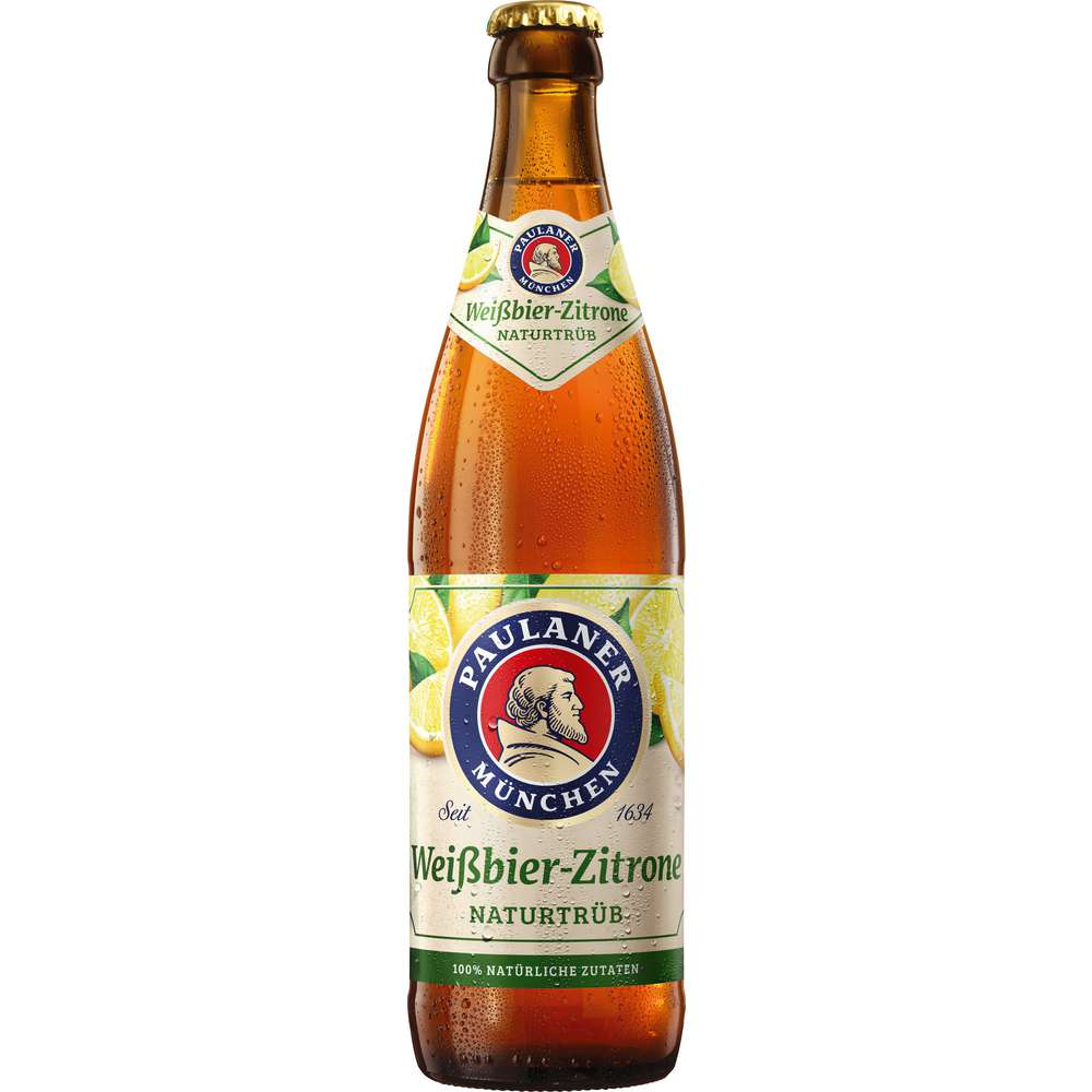 Produktabbildung Paulaner Weißbier-Zitrone Russ, naturtrüb 2,7%