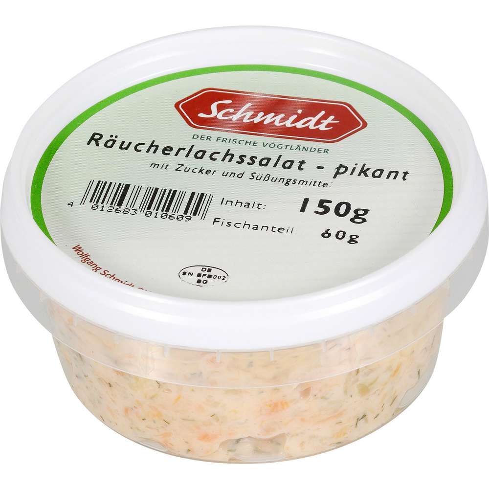 Produktabbildung Schmidt Räucherlachssalat, pikant