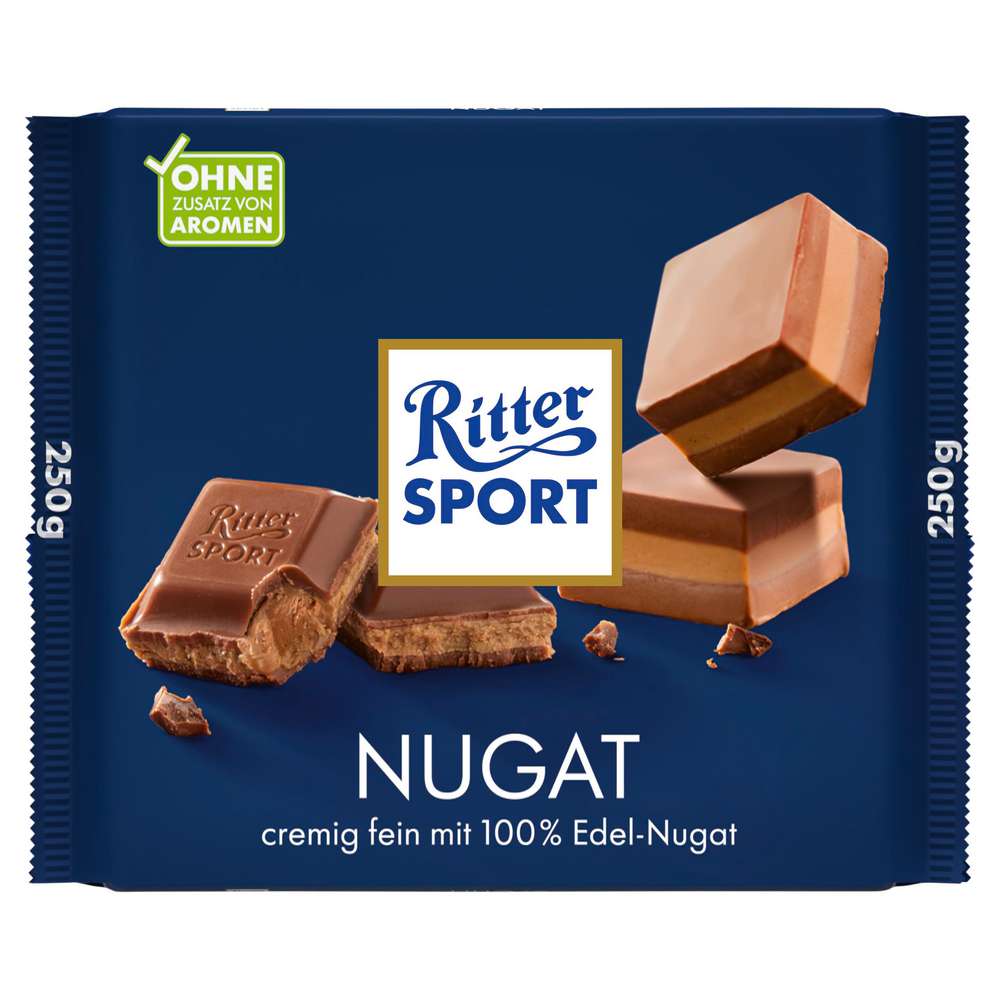 Produktabbildung Ritter Sport Tafelschokolade, Nougat